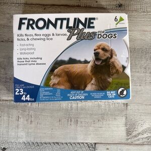 Frontline Plus for Dogs Flea & Tick Treatment 6 Monthly Doses 23-44 lbs